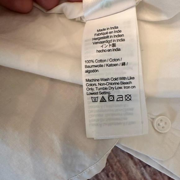 NWT J.Crew Lace-front button-up shirt size 6 - Picture 5 of 6